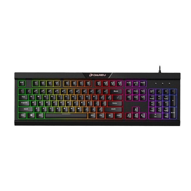 达尔优LK161键盘呼吸灯效 RGB呼吸灯效 炫酷有范