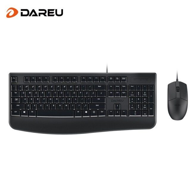 达尔优 LK185S 键鼠套装 有线键鼠套装 办公键盘鼠标套装