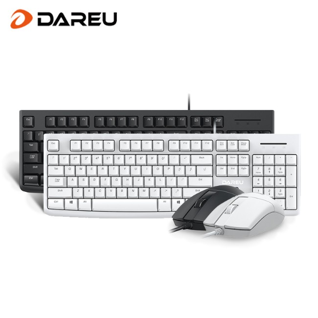 达尔优LK185T有线键盘鼠标套装USB笔记本台式电脑游戏打字专用