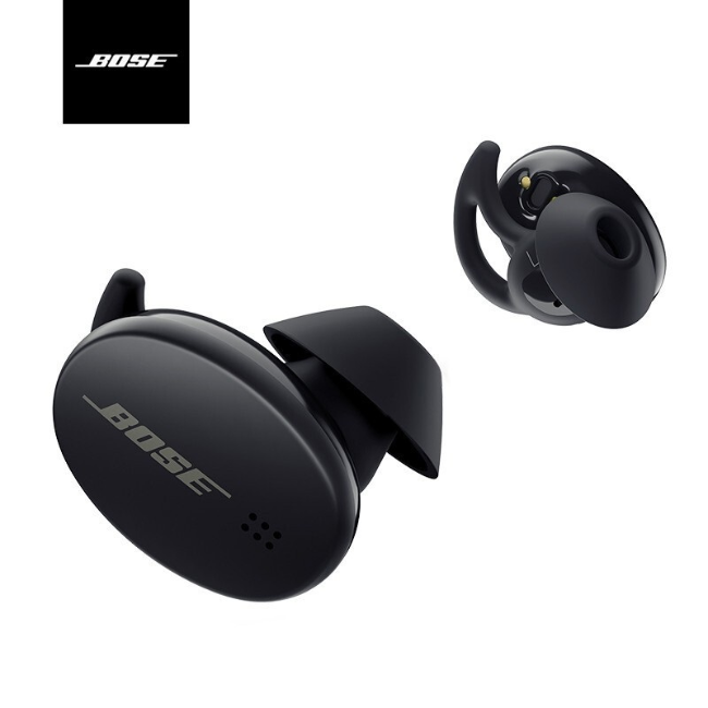 Bose Sport Earbuds无线耳塞 黑色支持手机内置语音助手 及腾讯小微 无线蓝牙耳机 Bose小鲨 被动降噪消噪 手势触控 鲨鱼鳍防掉落运动耳机