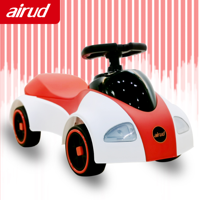 airud/儿童布加迪电动滑行小汽车四轮玩具汽车电动超跑车宝宝0-4岁滑行电动摆车 白色 布加迪电动车 HB-AH616D
