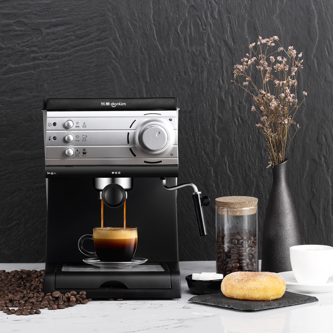 （Donlim） 意式 美式自动咖啡机 家用商用专业咖啡机 20bar萃取浓度可选 入门级20Bar高压 DL-KF6001