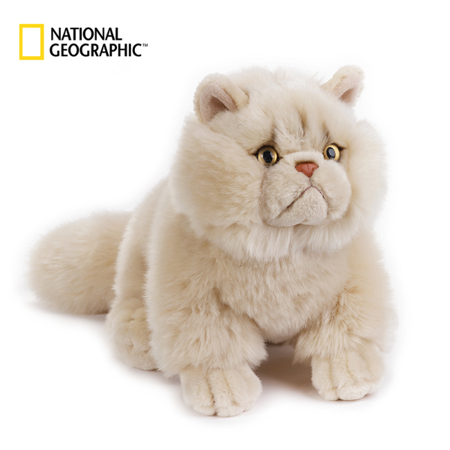 国家地理 萌宠物系列礼盒包装款波斯猫毛绒玩具儿童礼物 770670