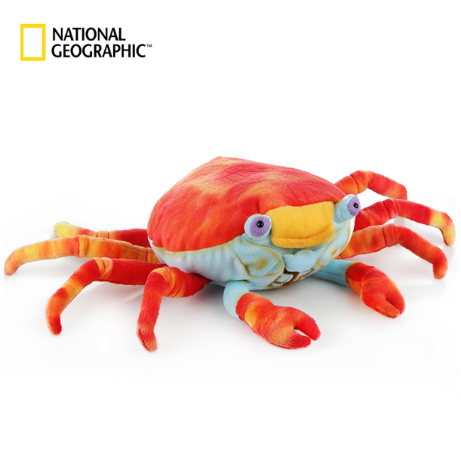 国家地理红石蟹动物毛绒玩具玩偶生日礼物加拉帕戈斯系列