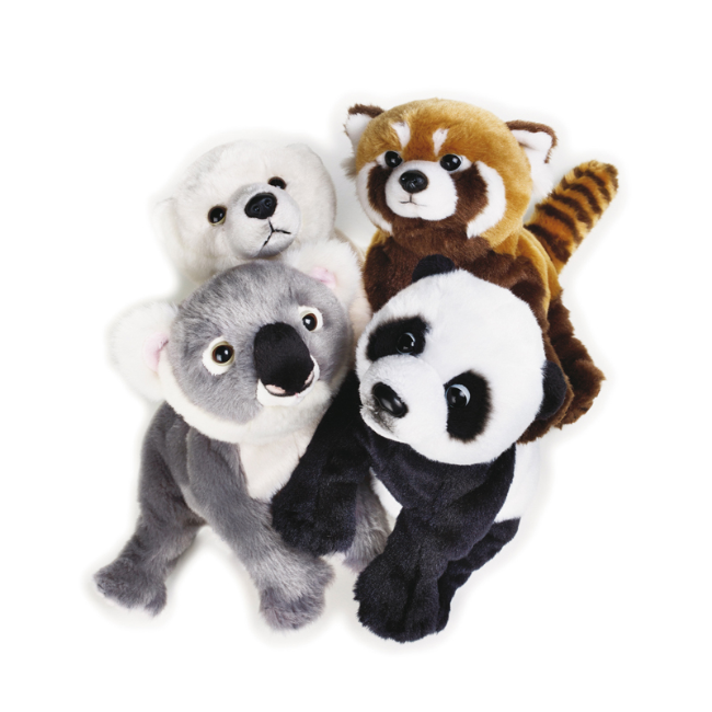 国家地理动物毛绒玩具玩偶生日礼物抱枕布娃娃北极熊大熊猫小熊猫考拉宝宝系列