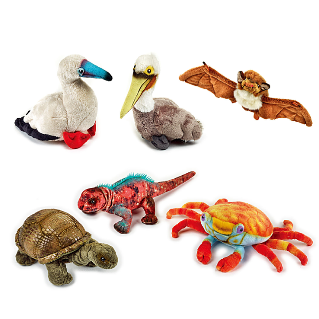 国家地理玩具仿真动物毛绒公仔加拉帕戈斯系列6寸