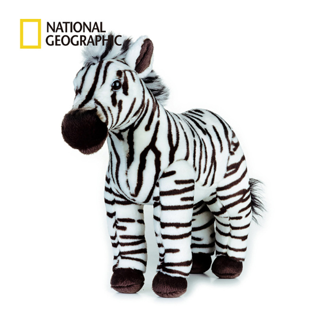 国家地理斑马动物毛绒玩具玩偶生日礼物非洲系列