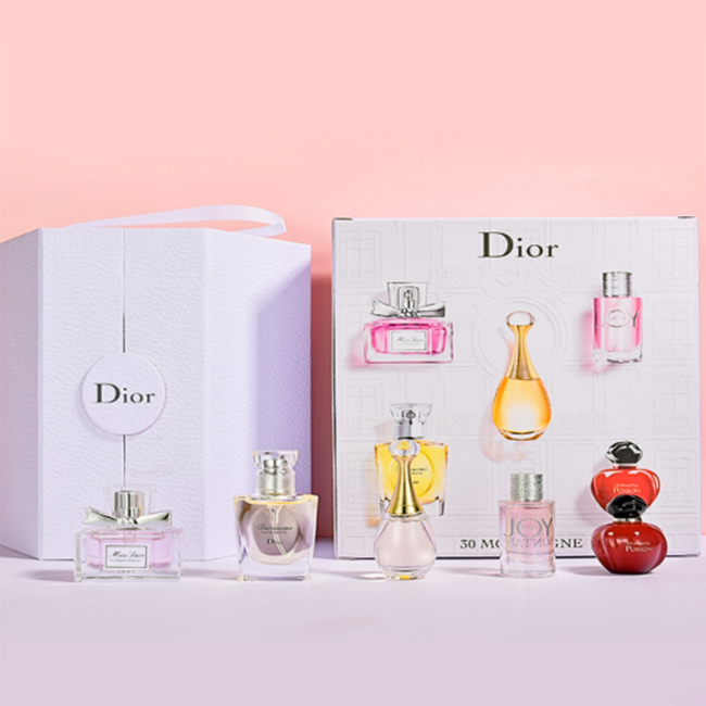 Dior迪�W城堡香水五件套小�勇眯醒b香水�Y盒