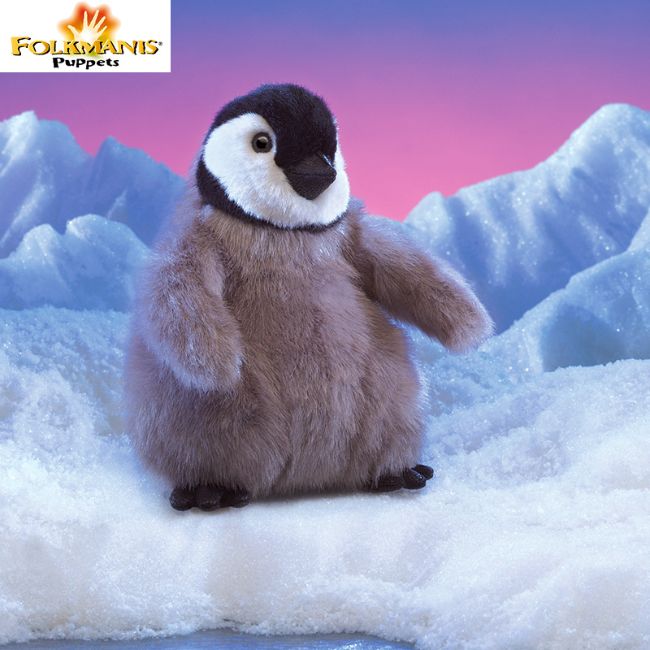Folkmanis企鹅手偶玩具动物手套儿童益智早教讲故事毛绒玩偶3126