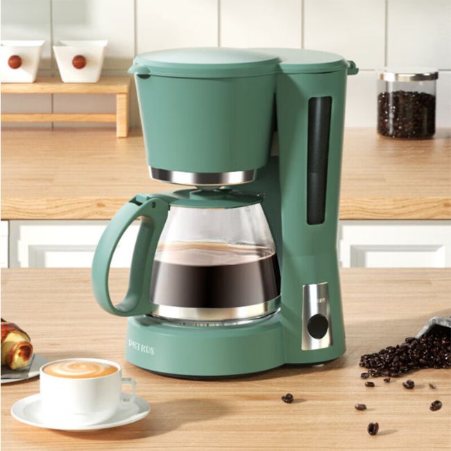 柏翠（petrus） 咖啡机家用小型迷你大容量美式滴漏壶滴滤机泡茶机PE2100