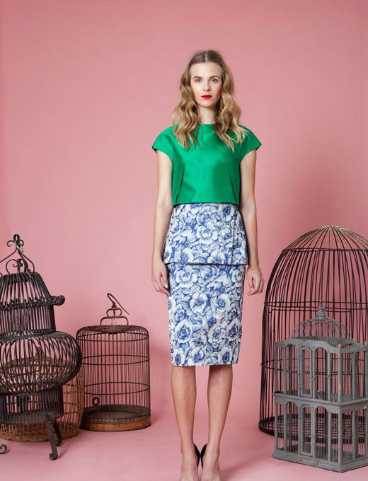 美国设计师品牌Lela Rose 发布2014早秋女装系