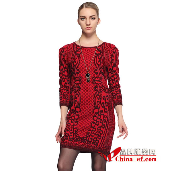 朗姿LIAA LANCY拜占庭复古风系列连衣裙 营造