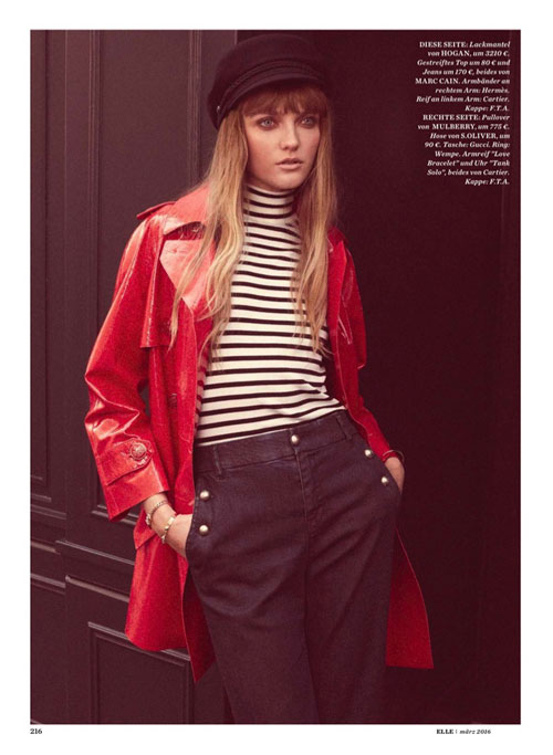 超模Vlada Roslyakova演绎复古法式风尚-品牌