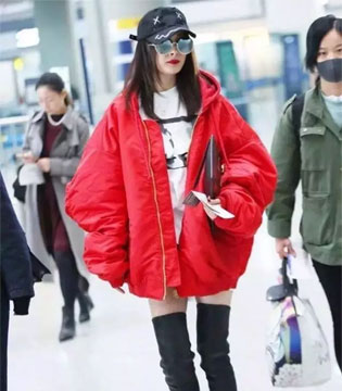 淑女日记,杨幂,刘诗诗,军绿色面包服