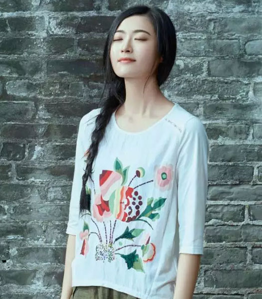 丽比多,都市女性,印花上衣,搭配