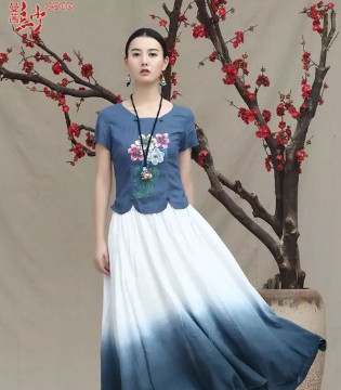 曼茜纱,棉麻面料。女装,搭配