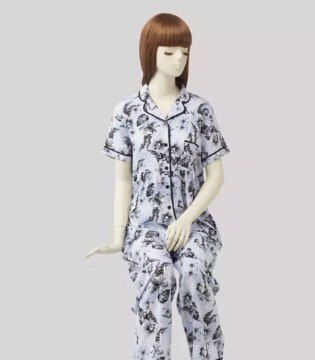 趣趣安娜,家居服,人棉亚麻