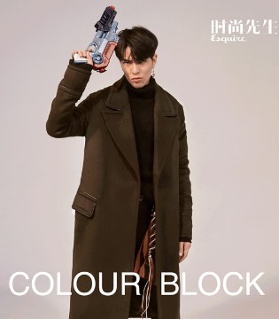 GXG,GXG男装,萧敬腾同款,军绿色大衣