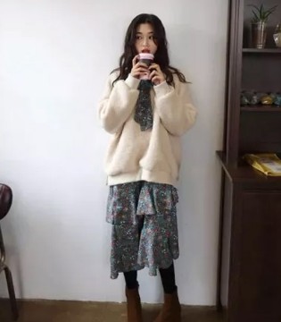 依贝奇,碎花裙,高级感