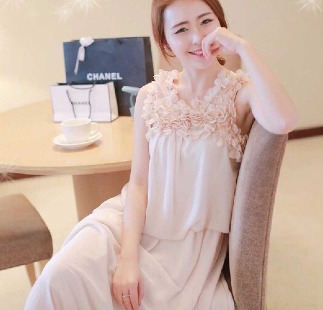 聚多品,花朵裙,立体花朵