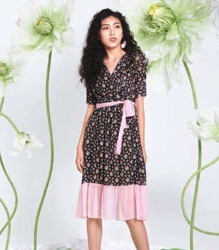 香莎,女装,碎花裙