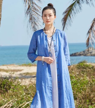 曼茜纱,夏装上市,宝蓝色系列,女装品牌