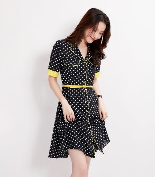 爱依莲,夏日新品,优雅连衣裙