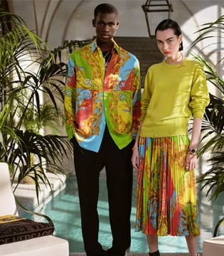 范思哲,VERSACE ,夏日新品,撞色系穿搭