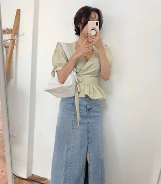 艾丽哲,品牌女装,婴儿蓝穿搭,夏日新品