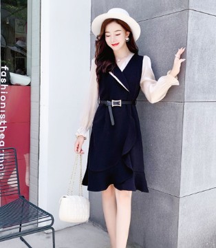 芊伊朵,早秋,赫本裙,女装