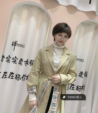 YANGER,样儿女装,秋冬新品,风衣外套