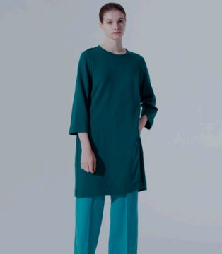 奕色,女装品牌,2021春夏新品,墨绿穿搭