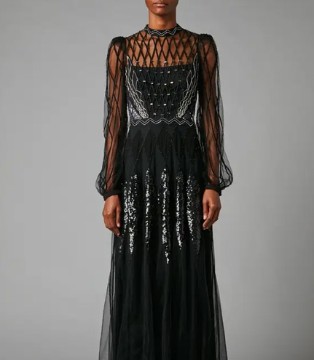 Temperley London,国际品牌,黑色连衣裙