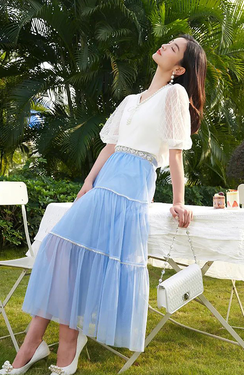 珈姿莱尔女装 2022弹奏夏日蓝色音符