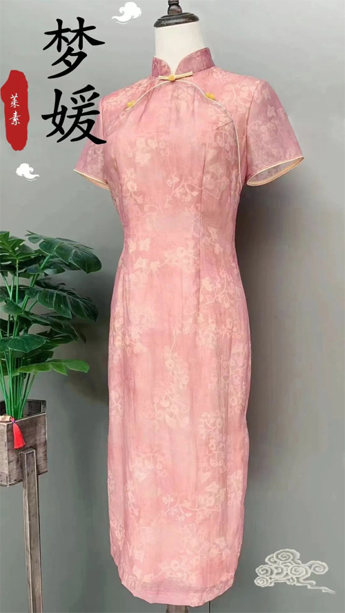莱素旗袍新品 连雨不知春去一晴方觉夏深