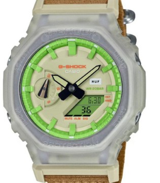 HUF,G-SHOCK,绿橙表盘