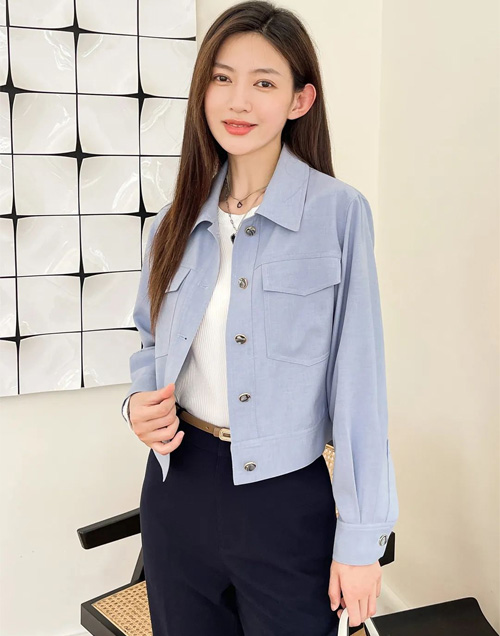 方示女装 早秋穿搭 你的“蓝”朋友