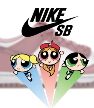 Nike SB新合作系列 �w天小女警�砝�