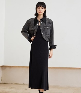 汀丁可女装时尚外套 精致而又新潮的韩式风