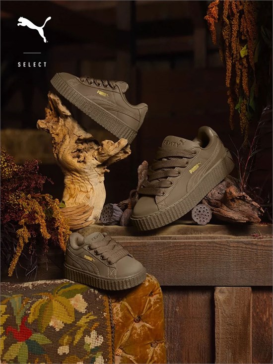 蕾哈娜跨界PUMA 推出FENTY x PUMA Creeper Phatty Earth Tone