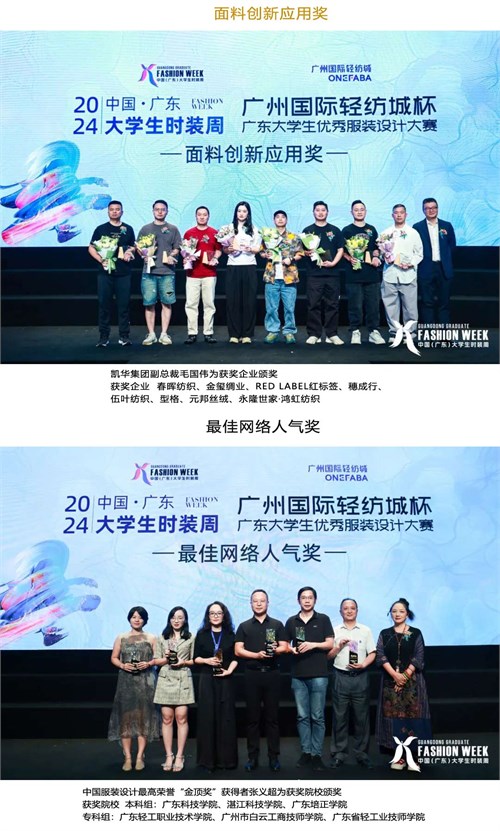 新质青年 蓄势正发 2024中国（广东）大学生时装周**闭幕