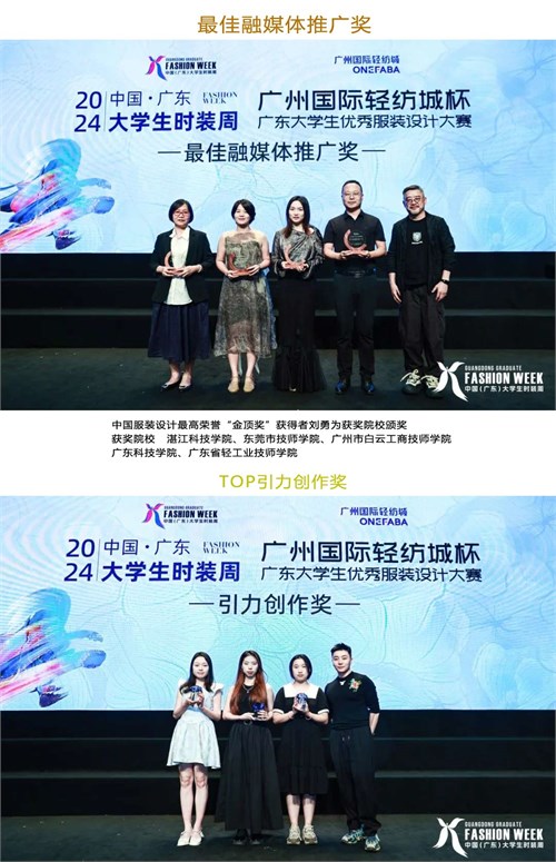 新质青年 蓄势正发 2024中国（广东）大学生时装周**闭幕