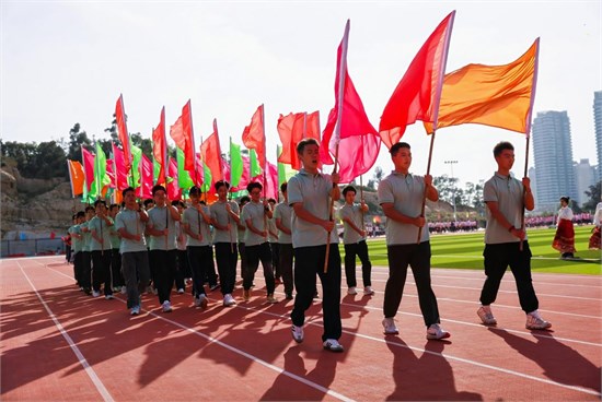 泉州纺织服装职业学院举行第十九届田径运动会开幕式