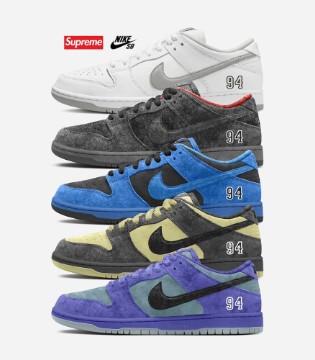 Supreme x Nike SB Dunk Low 白灰配色曝光