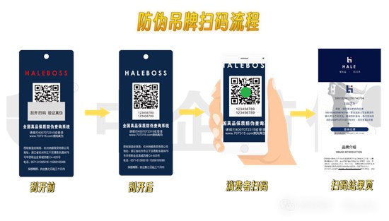 服装吊牌2.0时代 - 一物一码防伪一体化吊牌