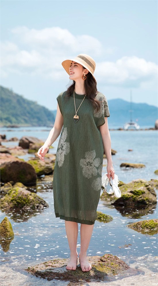意澳,夏季新品,碎花裙,时尚,女装