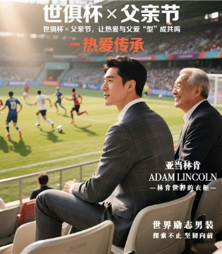 世俱杯×父亲节：ADAM LINCOLN西服衬衫让热爱与父爱型成共鸣