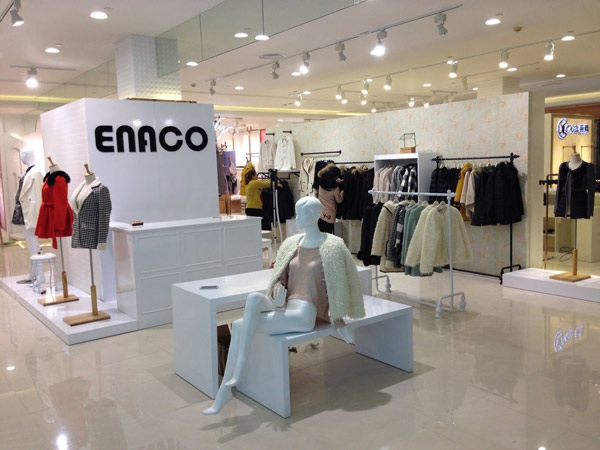 enaco爱妮格品牌女装店铺形象