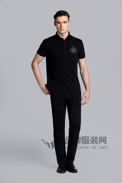 贝克狮丹男装2017春夏纯色t恤-品牌服装网移动端服饰新品图库