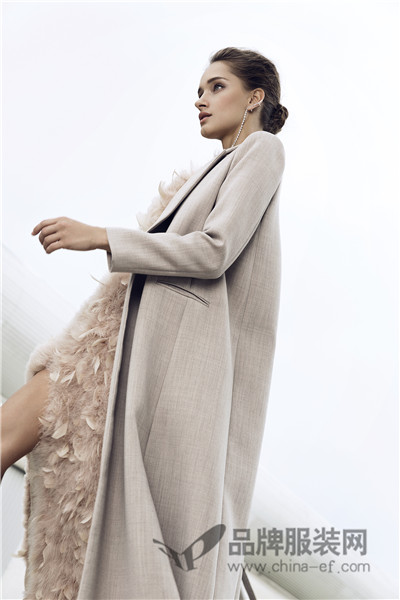 M.HITI锡瑅女装  欧美中长款毛呢外套  穿出国际大牌范儿